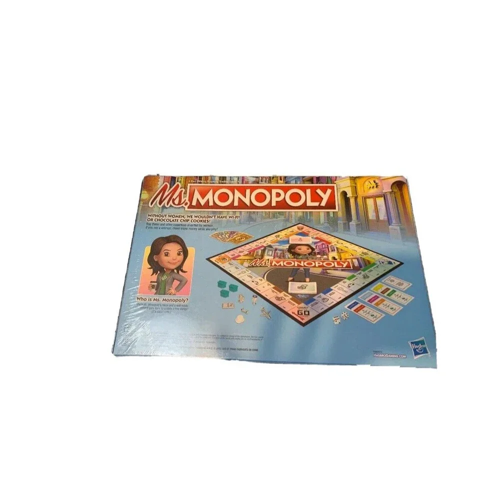 Hasbro Ms. Monopoly Board Game. Fun For The Whole Family. ￼